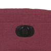 Electric Recliner Chair with Rising Function Burgundy Fabric
