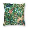 William Morris The Strawberry Thief Red Cushion Cover Velvet Luxury Throw Pillows Home Decor For Sofa Living Room Pillowcase