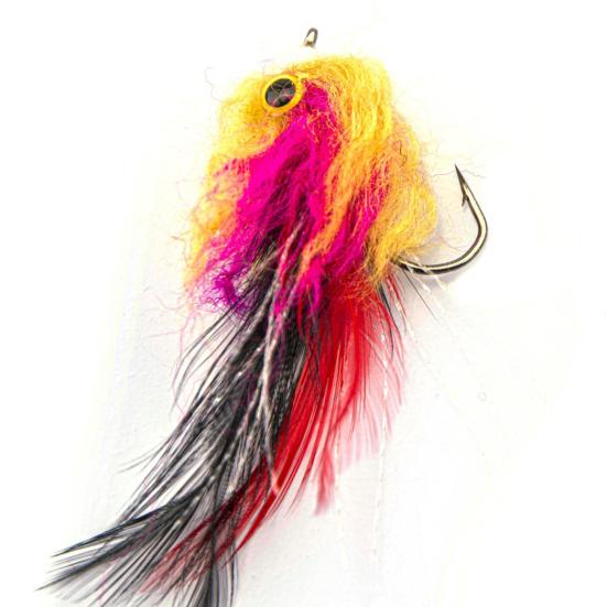 6,5cm/0,6G Fly Fishing Lure High Carbon Steel Sharp Hook Ρεαλιστική τρίχα ελαφιού Πολύχρωμο πουλί τεχνητό δόλωμα ψαρέματος Προμήθειες για υπαίθριο ψάρεμα