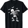 Halloween Dabbing Skeleton Skull Rib Cage Dab Dance Boys Men T-Shirt