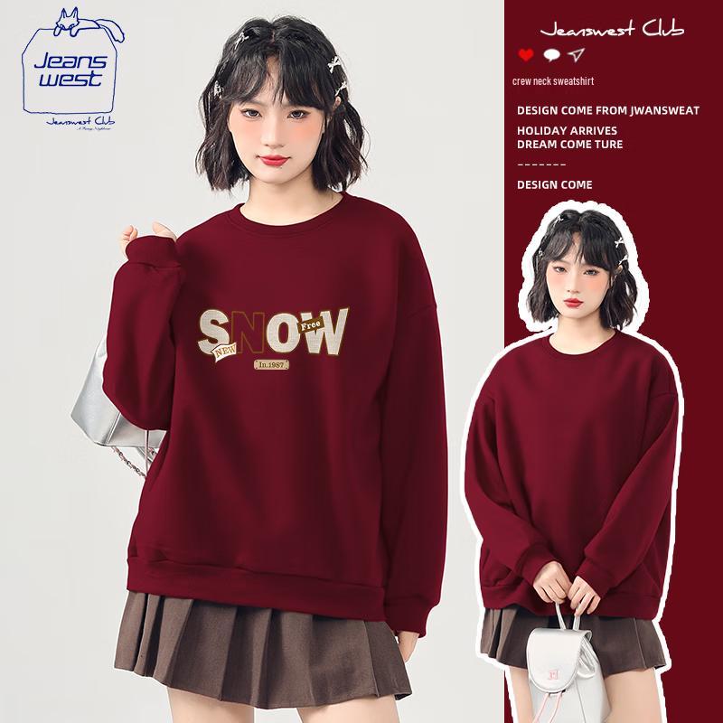 

JEANSWEST CLUB Women s Casual Crew Neck Sweatshirt 3XL