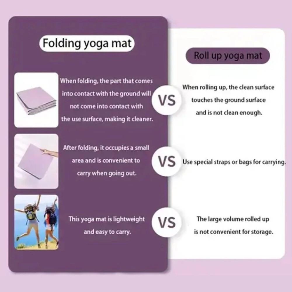 Multifunctional Foldable Pilates Mat Elastic Fitness Cushion Foldable Yoga Mat  Sports Exercise