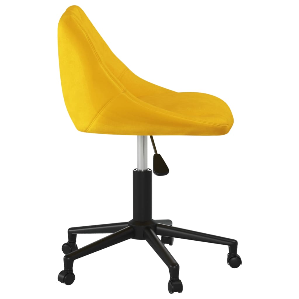 Dining Room Chair Swivel Mustard Yellow Velvet