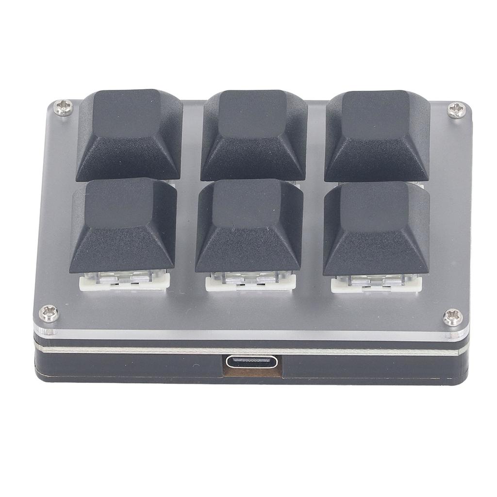 Professional Mechanical Keyboard with 6 Keys USB BT 2.4G Type C Single Handed Wireless Customizable Keyboard