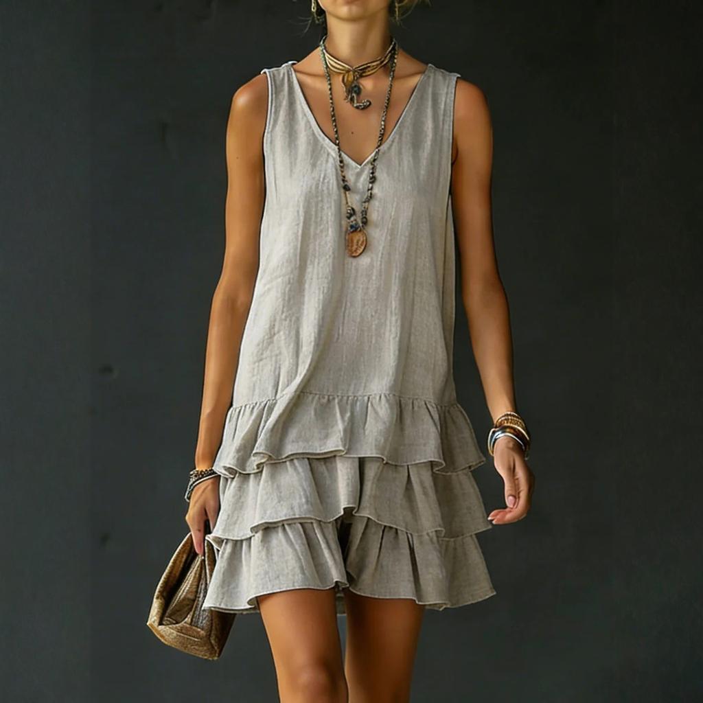 Women's Striped Shirt Dress Short Sleeve Button Front Casual Loose Fit Dress