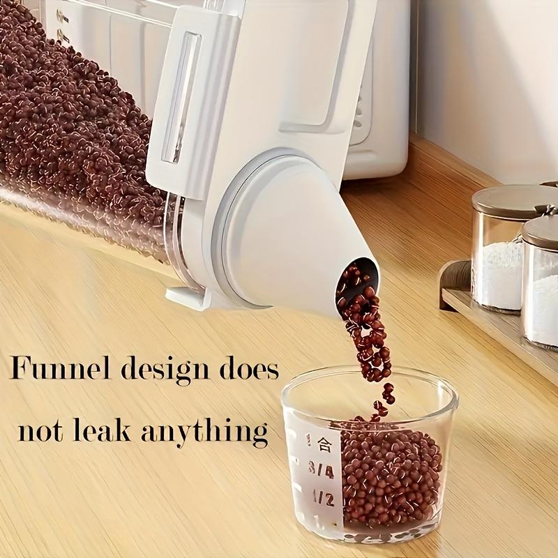 Family Airtight Storage Container for Grains, Nuts, Flour, and Rice - Kitchen Organizer and Pantry Accessory with Lid, Leak-Proof Food Storage Box