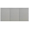 Panneaux à chevilles muraux 3 pcs 40x58 cm Acier