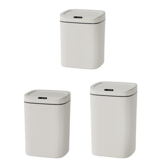 Smart Trash Bin with Sensor 12/14/16L Automatic Open Lid Garbage Storage Box Garbage Bin Odor Isolation Trash Can for Kitchen Bathroom Bedroom