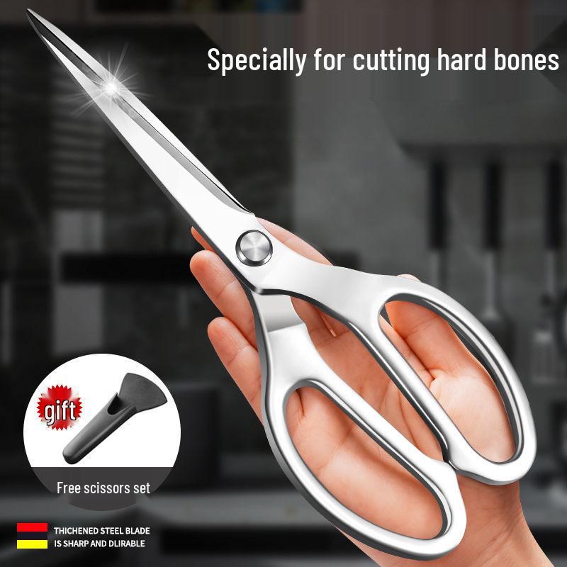 Heavy-Duty Stainless Steel Kitchen Scissors for Chicken and Fish