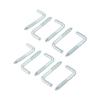 10/20pcs Square Bend Hook L Cup Hanger Screw-in 7-shape 20-40mm Wall Mount Picture Photo Frame Lamp Light Eyescrew Zinc-Plated