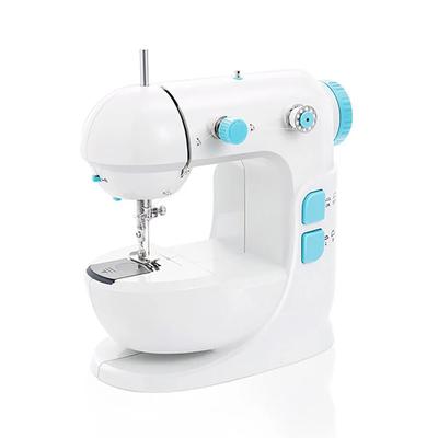 Mini Sewing Machine Portable Handheld Stitch Sew Needlework Cordless Clothes Fabrics Hand Electric With Pedal Power