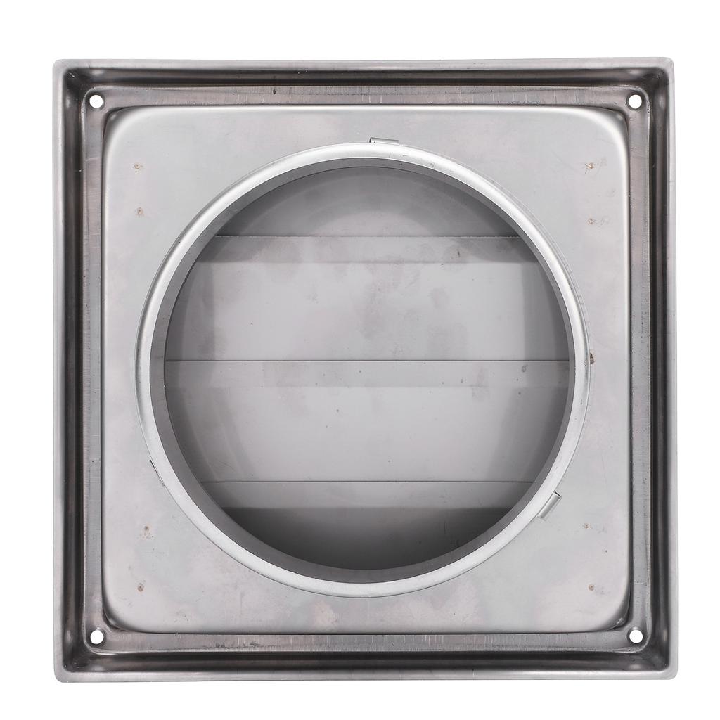 Trocknerabdeckung mit abnehmbaren beweglichen Klappen Quadratisch 125mm Edelstahl Wind Regendicht Außen