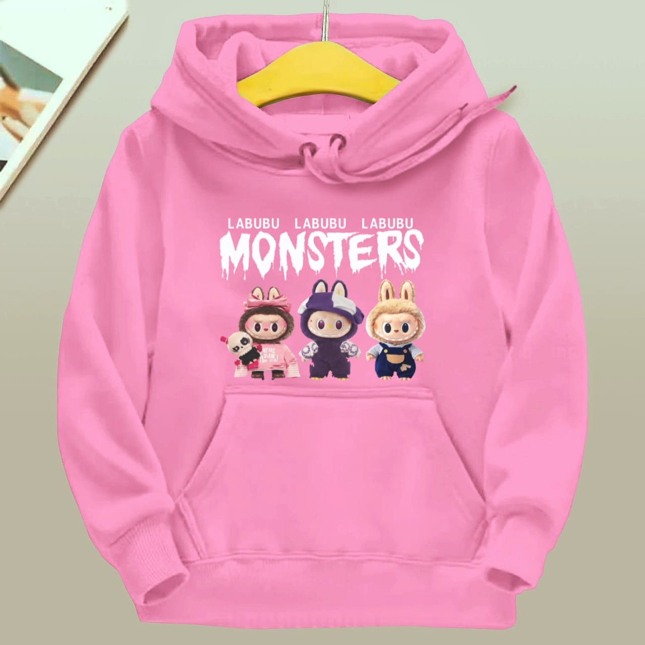 

Children s Hoodie New Trendy Labubu Kids Cute Cartoon Casual Daily Hoodie 100-160cm Boys Girls 110