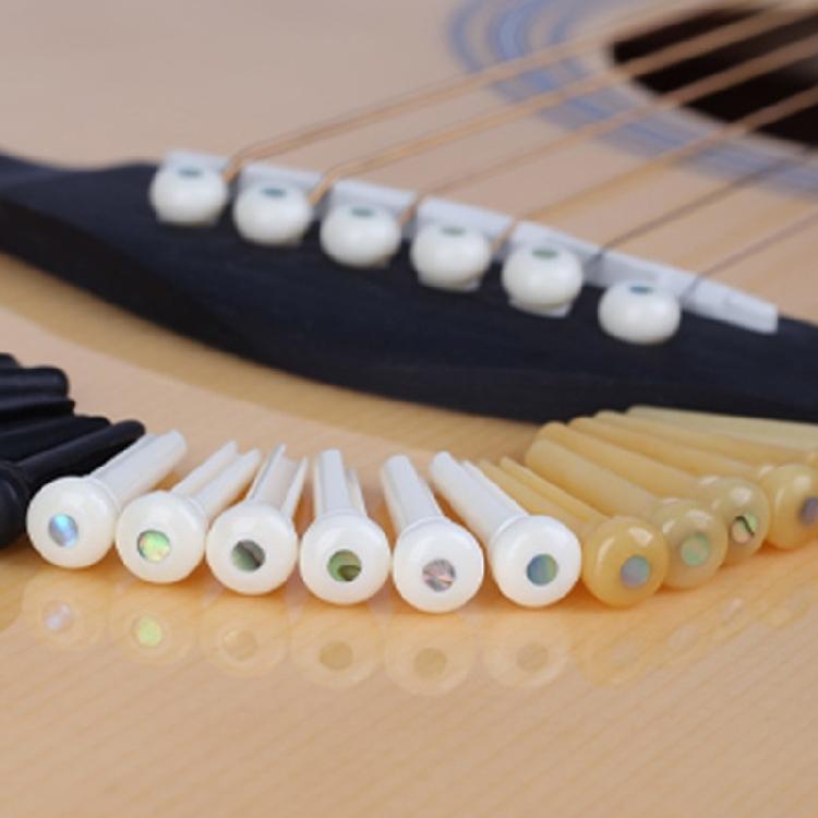 1/6Pcs Acoustic Guitar Bridge Pins Replacement Guitar Bridge Saddles Nut String Studs for Acoustics Folk Guitar Ukuleles