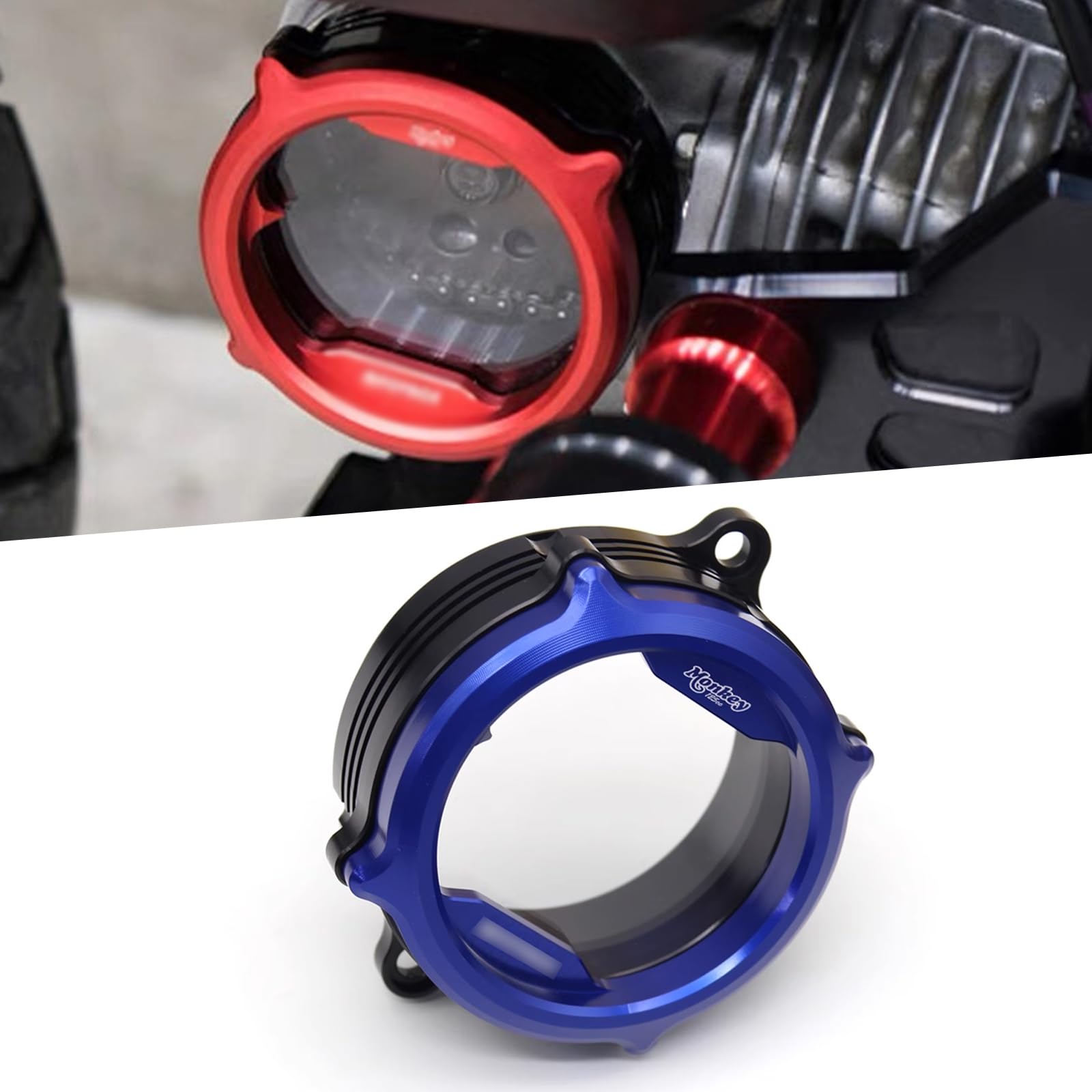 

For Monkey 125 MONKEY125 Monkey125 2024 2023 2022-2018 Accessory Cylinder Head Transparent Cover Side Cover Motorcycle Cylinder Cooling Cover (Blue) синий
