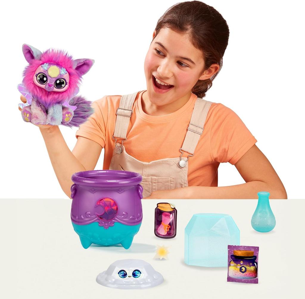 Magic Mixies Cauldron Moon Surprise Toy Plush Toy, Magical Gem Surprise Moon, Christmas Gift [Imported]