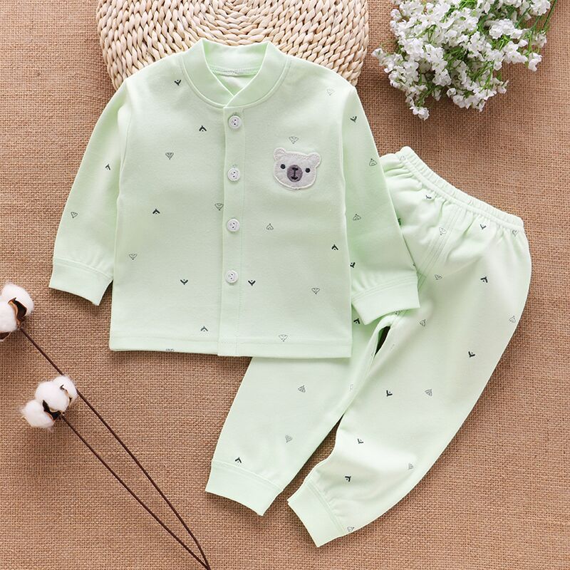 Ropa de bebé, ropa interior, camisetas para niños, pantalones, pijama para recién nacidos, conjuntos para el hogar, ropa cálida de otoño para niños y niñas