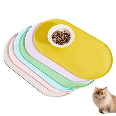 Wasserdichte Tierfuttermatte Silikon-Haustier-Platzdeckchen Langlebige Katzenfuttermatte Haustierbedarf