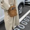 Go Out Handbag Women 2025 New Retro Suede Shoulder Bag Niche Commuter Versatile Messenger Bucket Bag