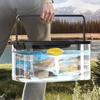 Floating Bait Bucket Aerator Rechargeable Portable Quiet Live Bait Bubbler IPX7 Waterproof Oxygen Pump for Fishing Minnow Buckets Fish Tank