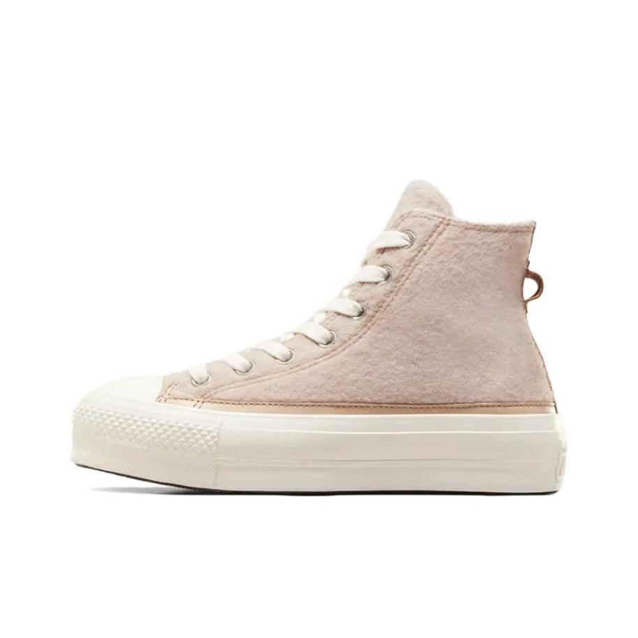 New Chuck Taylor All Star Women's Converse Lift Platform High 'Faux Mohair Egret' Women's A07944C