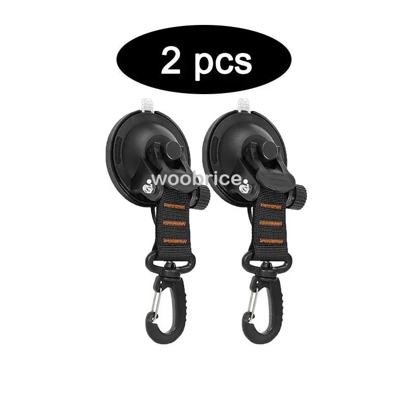 Tent Fixing Hook Carabiners Hooks Car Travel Climbing Portable Clothes Rack Vacuum Heavy Duty Coat Hangers Suction Cups Camper