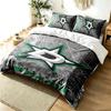 Dallas Stars 3pc Duvet Cover Set Simple Modern Bedding Set Wrinkle Resistant Soft Fabric All Season Use a Perfect Gift