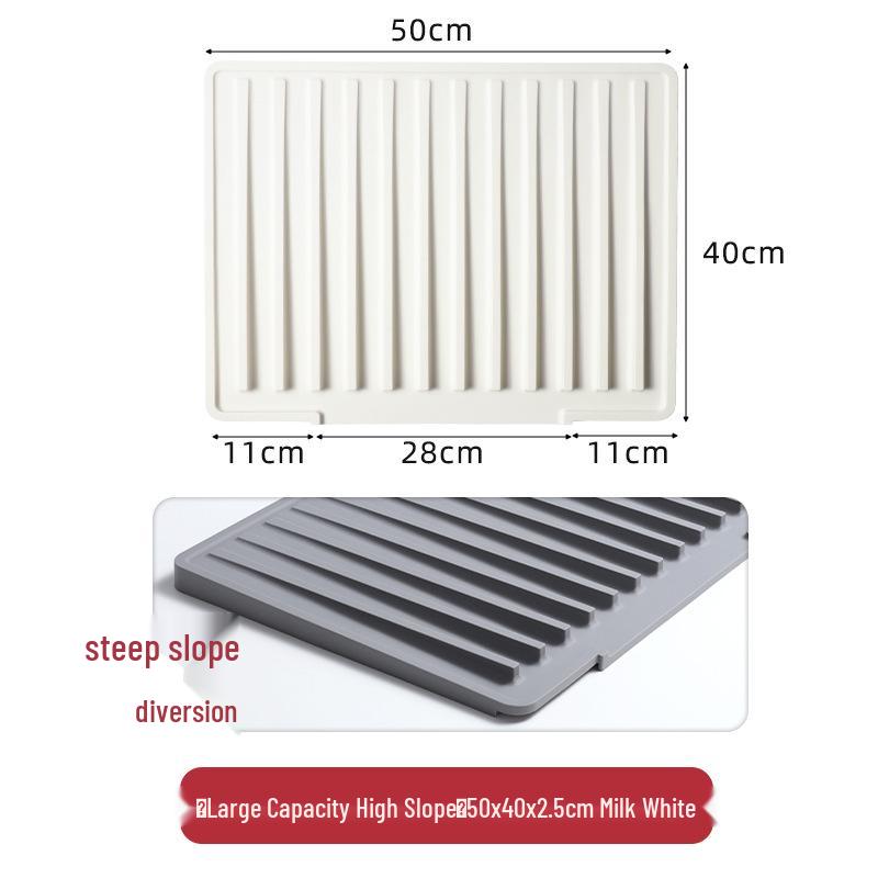 Silicone Multi-functional Kitchen Mat: Sink Splash Guard & Heat-Insulating Draining Mat