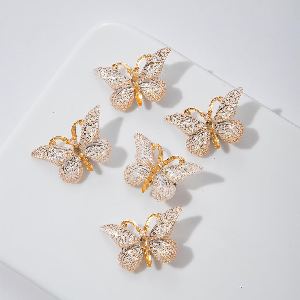 5PCS Sweet Macarons Gradient Color Cute Butterfly Girl Hairpins Women Headwear Princess Barrette Girls Hair Accessories