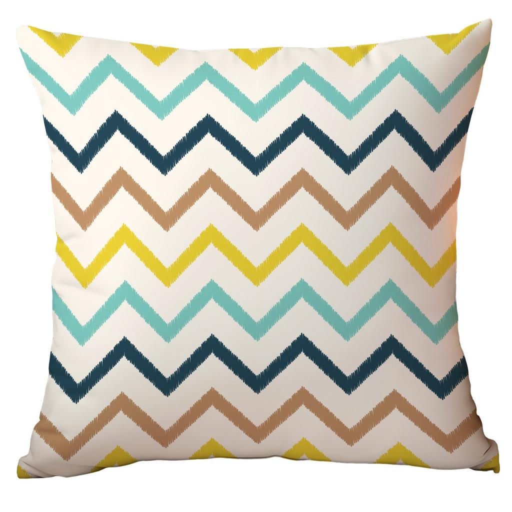 Polyester Colorful Geometric Pillow Case Combination Home Sofa Cushion Pillow Case