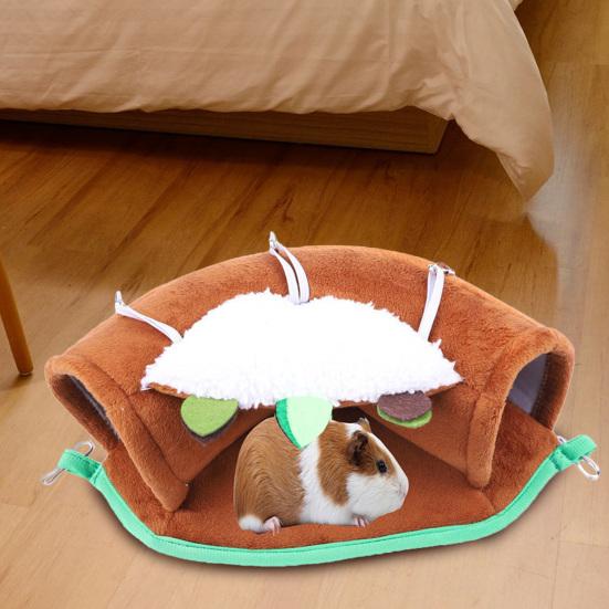 Yousheng Guinea Pigs Hammock Comfortable Breathable Hideout Tunnel Hamster Ferret Rat Nest Hanging Bed for Small Animal