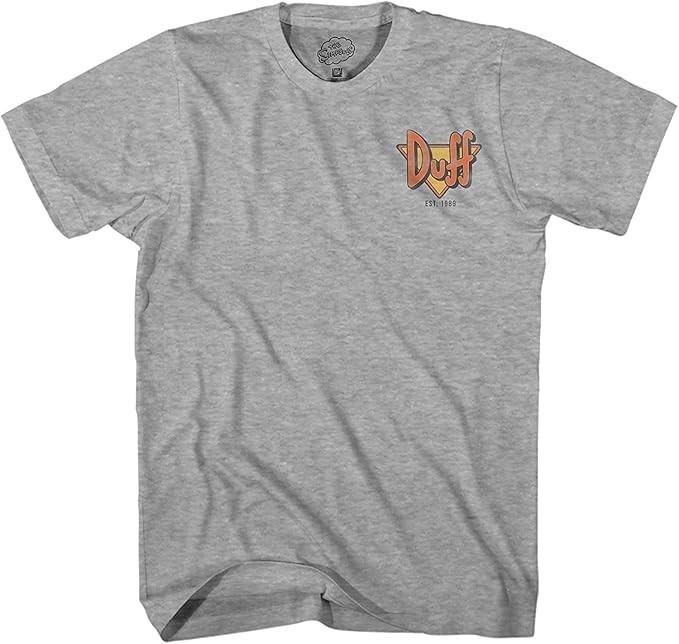 The Simpsons Duff Beer Logo Classic Graphic T-Shirt New S