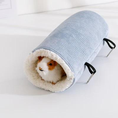 Kanal för små husdjur Förtjockad plysch Varmt bo Liten djurhängande bo-påsar Husdjur Hamster Vintersovpåse Husdjursförnödenheter