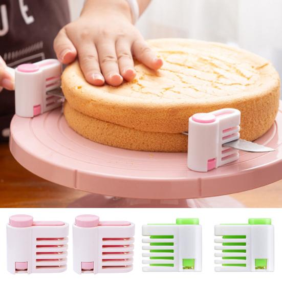 Confezione da 2 Livellatore/Affettatrice per Torte Fai da Te Regolabile 5 Strati Affettatrice per Pane