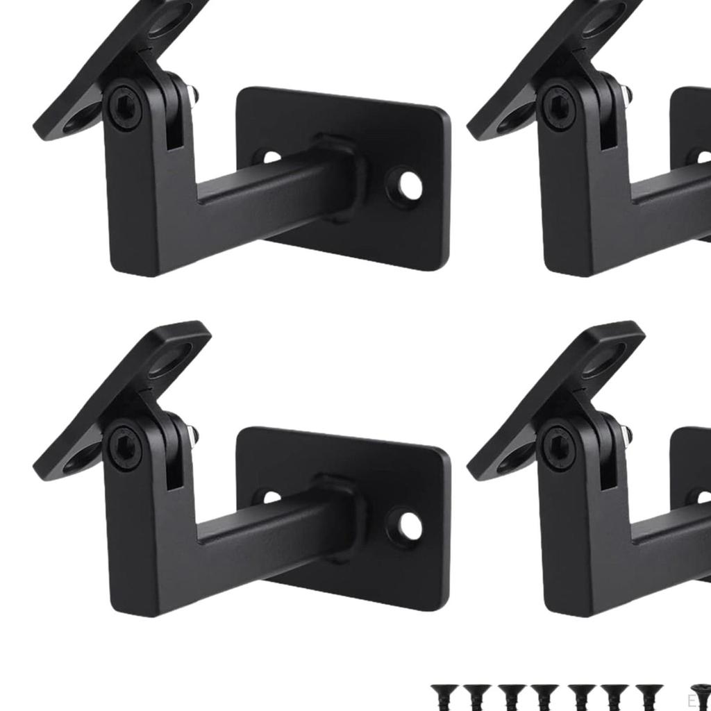4x Schwenkbare Handlaufhalter Treppe für Innen oder Außen, Terrassendielen, Zäune, Geländer