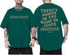 Jesus Saves TShirt Summer Mens Christian Faith Graphic Tee Acts 412 Print Minimalist Streetwear Short Sleeve Casual Top