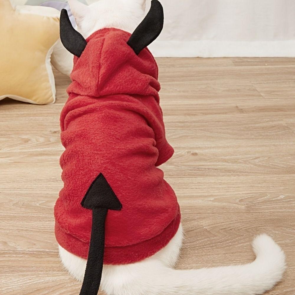 Winter Autumn Halloween Pet Clothes Casual Easy On Off Dog Sweatshirt Bright Color Warm Dog Costume Halloween Carnival