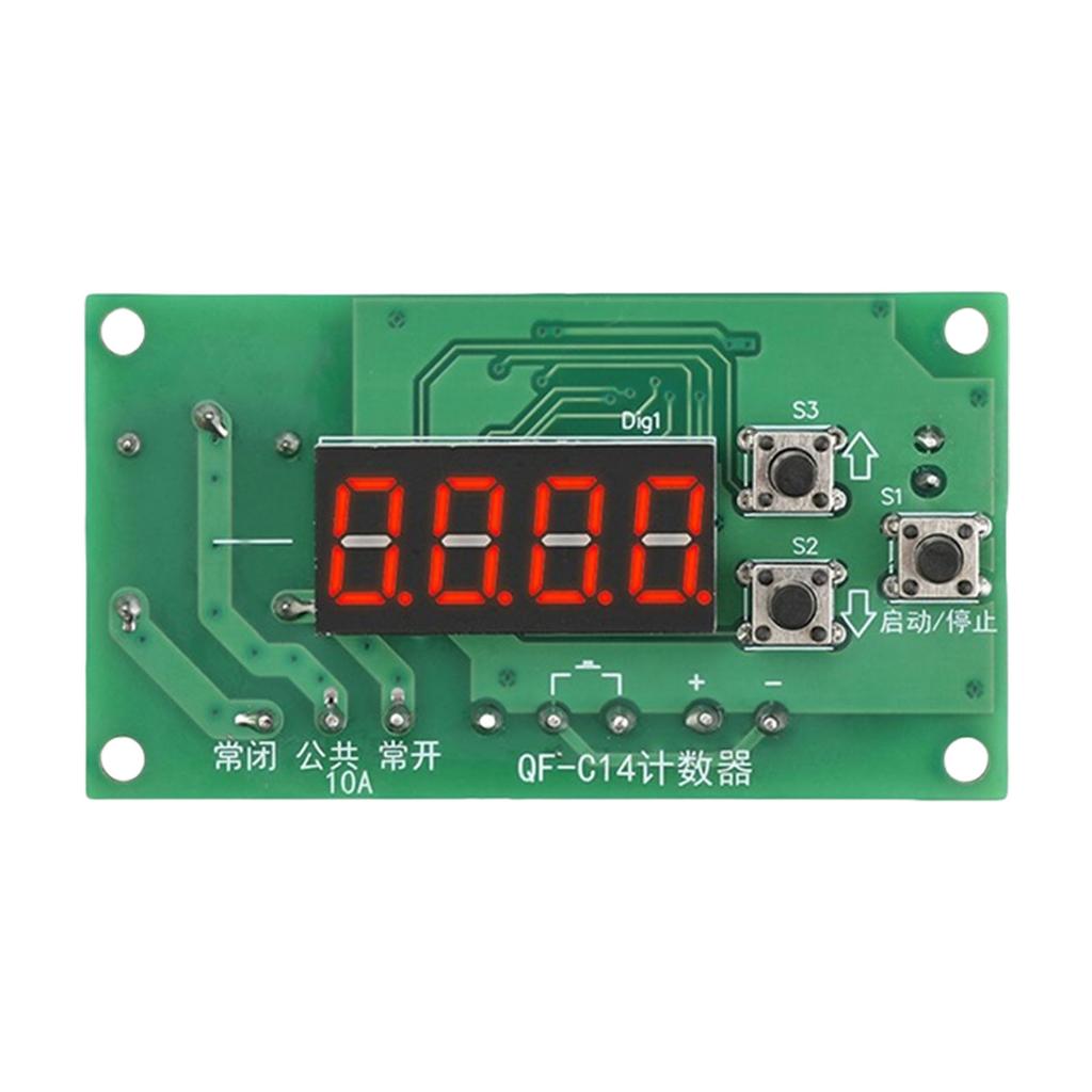 Practical 4 Digital Counter Controllers With Relays Output And Memory Function for Industrial Equipment 12V 24V