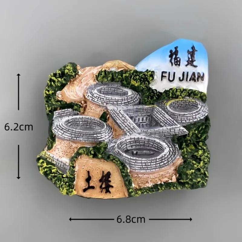 China Souvenirs Guangzhou Fridge Magnets Henan Province Luoyang the Longmen Grottoes Refrigerator Stickers Christmas Gifts