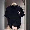 Couples Cotton T-Shirt Short Sleeve Black White Tops Breathable Comfortable Soft Casual Sport Tees