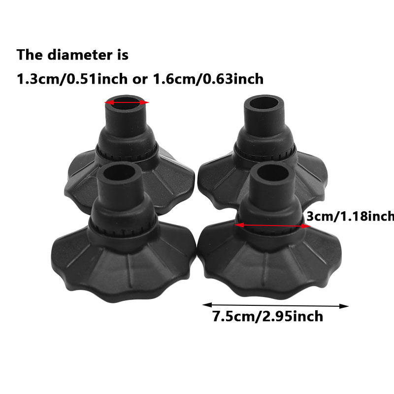 4pcs Outdoor Camping Chair Foot For Pads Chair Leg Mat Non-slip Anti-trap Covers Folding Chair Anti Slip Footrest 13/16mm