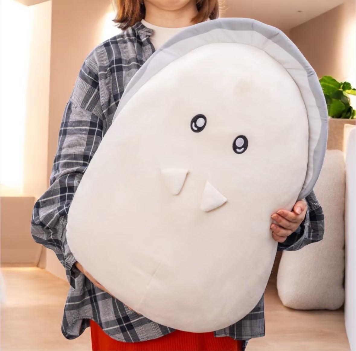 

Rerere Puri Purikaki Super Big Plush Toy, Approx. 60cm, Official Merchandise (Uruuru) (Uruuru)
