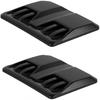2PCS Universal Car Decorative Air Intake Trim Cover,Hood Air Vent,Air Flow Intake for Car Hood (Black)