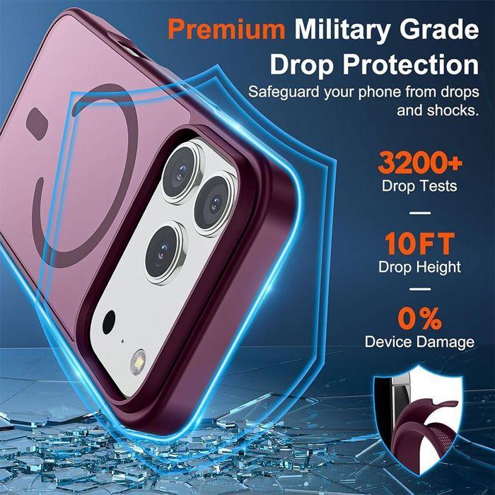Coque de protection - BOOLING - iPhone 17 Pro - Antichoc - Anneau Magnétique - Verres Trempés