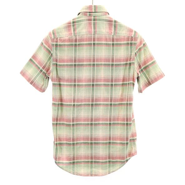 RRL Black Tag One Star Striped Pattern Short sleeve shirt XS RALPH LAUREN Men's Used
