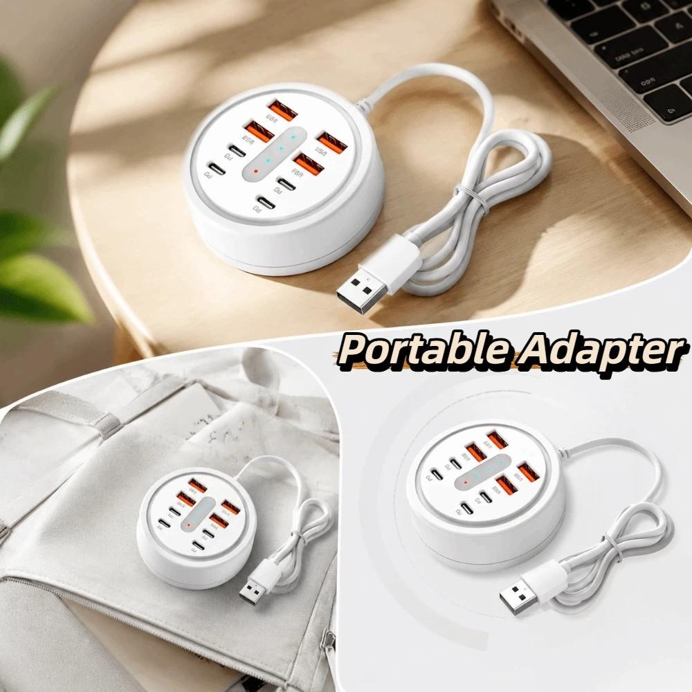 USB-A Interface Portable Expansion Dock Compact Design Type-C Interface Fast Charging Converter Lightweight Form