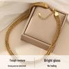 18K Gold Plated Heavy Duty Stainless Steel Chain Necklace – Hip Hop Punk Streetwear Accessory