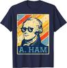 A Ham Alexander Hamilton Retro Distressed Graphic Tee Casual Short Sleeve TShirt for Men Women