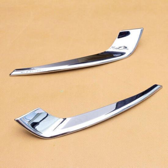 For Mazda CX-5 -24 Chrome abs Rear bumper Fog Light Lamp frame Cover Trim 2x