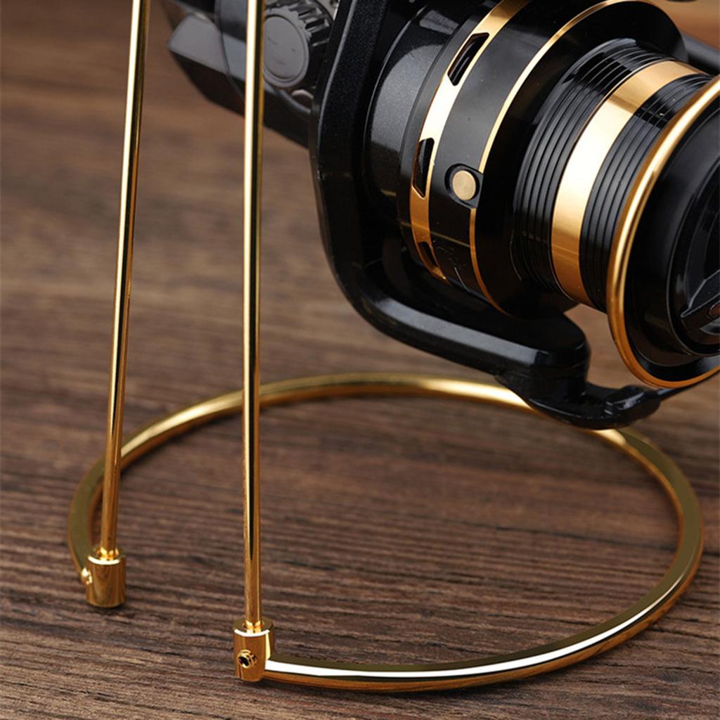 Fishing Gear Stand Spinnings Reel Holder Display Bracket Stainless Steel Spinnings Fishing Reel Stand Fishing Wheel Holder
